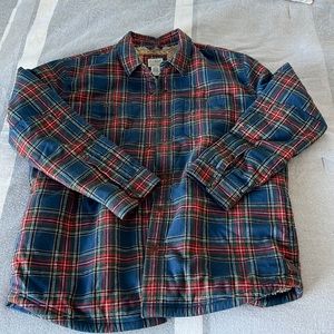 L.L. Bean Men’s Fleece-Lined Flannel XL